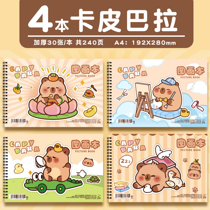 小马宝莉A4加厚不透墨图画本画画本小学生一年级绘画本幼儿园儿童|undefined