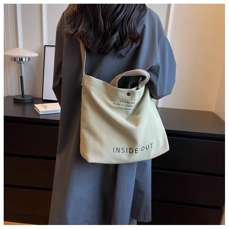 Borsa a tracolla in tela per computer portatile, grande capacità_voghion.com