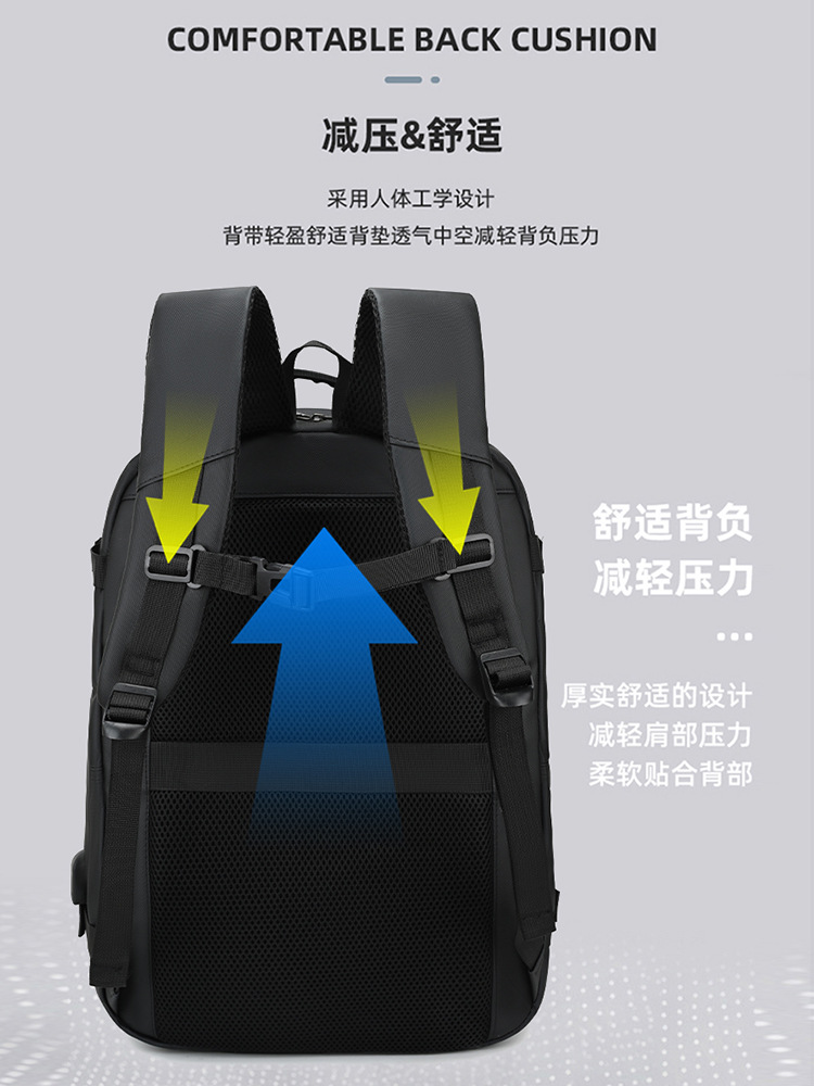 Mochila impermeable de moda, mochila de gran capacidad, portátil