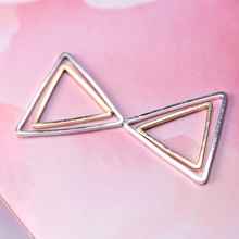 diy饰品配件 三角铜圈无口扁平圈几何闭口圈耳环材料厂家现货批发