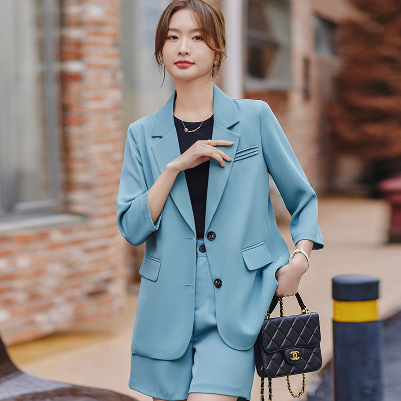 Colored summer classic suit jacket