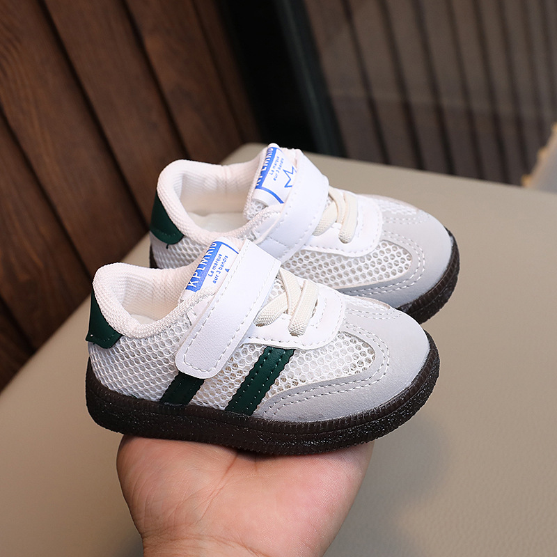 Atmungsaktive Freizeitschuhe für Kinder im Frühling und Sommer mit Klettverschluss und weicher Sohle aus Mesh für Mädchen und Jungen_voghion.com