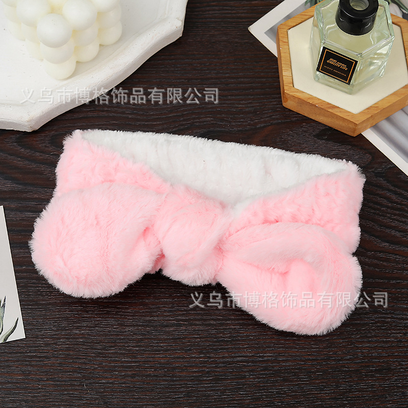 Lavarse la cara especial banda de cabello máscara banda de cabello unisex lavarse la cara maquillaje pelusa banda de cabello al por mayor