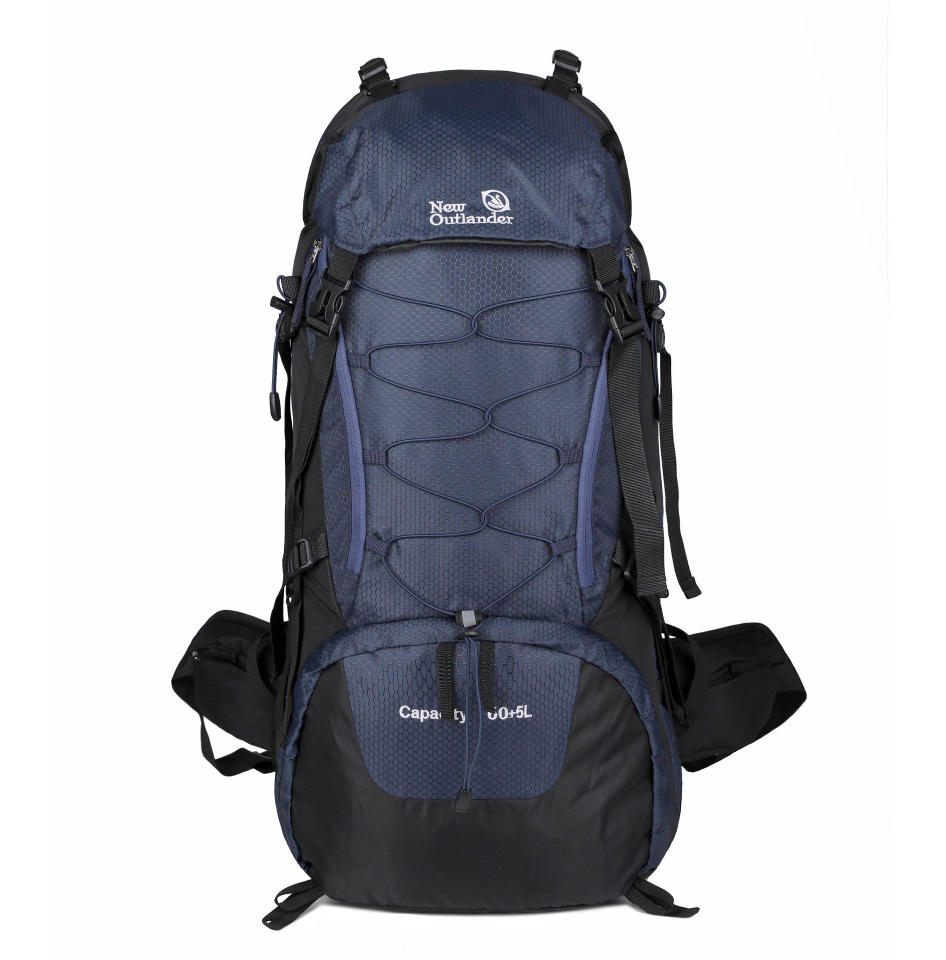 Transfronterizos nueva mochila al aire libre 60L gran capacidad de nylon viaje camping caminata mochila de montaña