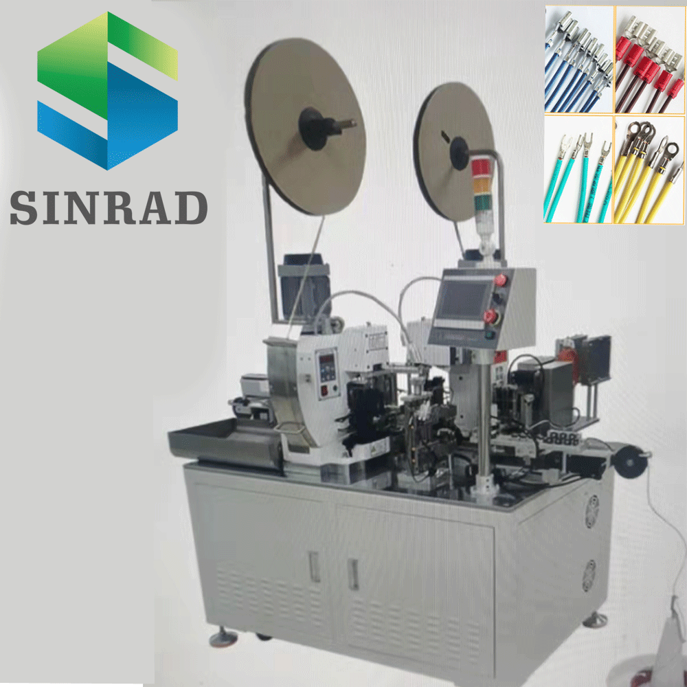 鑫瑞德双头压接机 全自动引出裁线剥皮静音排线双端烫线端子机