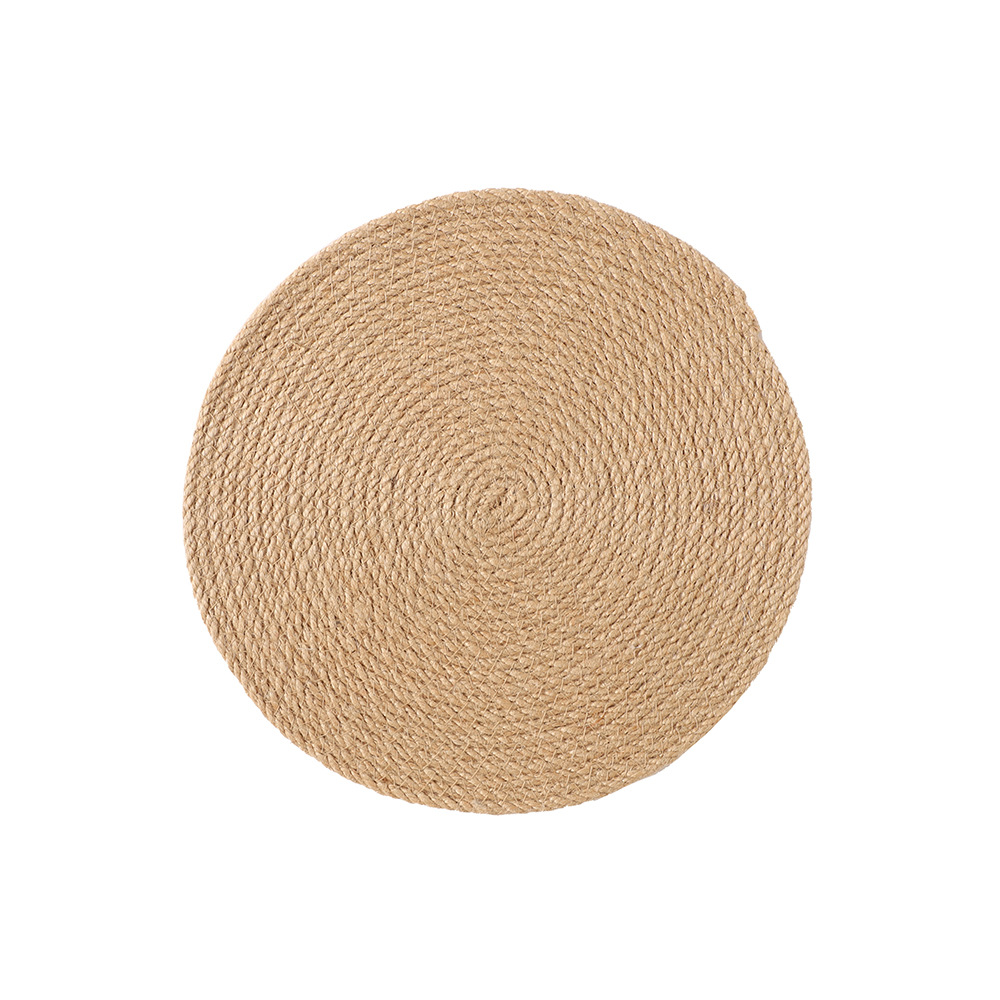 Alfombra de yute de alta calidad natural de Bengala alfombra de aislamiento térmico de escritorio alfombra protectora degradable