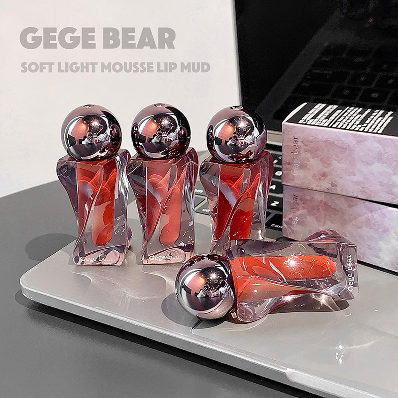 Gege bear柔光慕斯唇泥雾面柔雾哑光丝绒嘟嘟唇显白唇泥