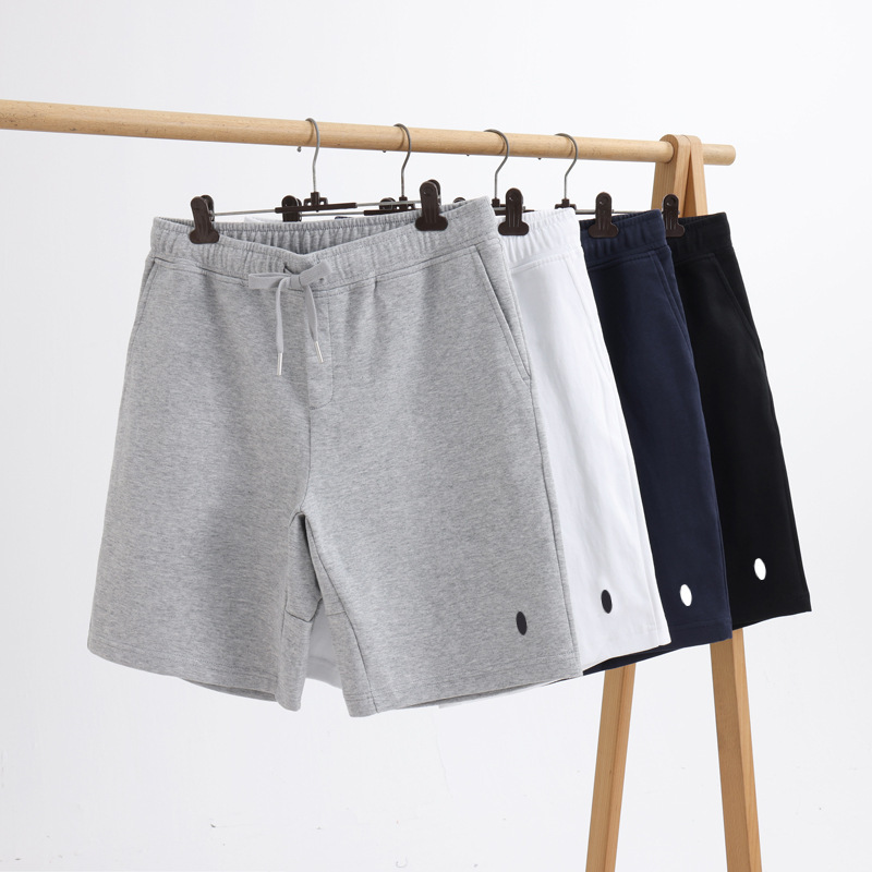 Cross-Border Summer Men's Shorts Men's Cotton Solid Color Five-Point Shorts Golf Sports Pants Pony Logo Casual