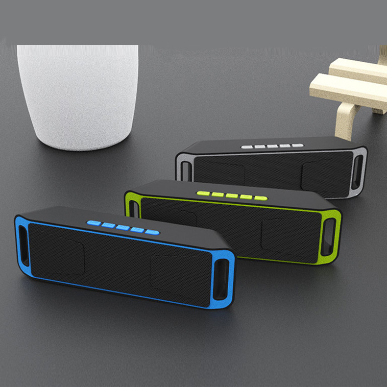 Sc208無線bluetoothスピーカーのサブウーファ屋外携帯電話カードの小型オーディオ家庭用携帯型ミニオーディオ|undefined