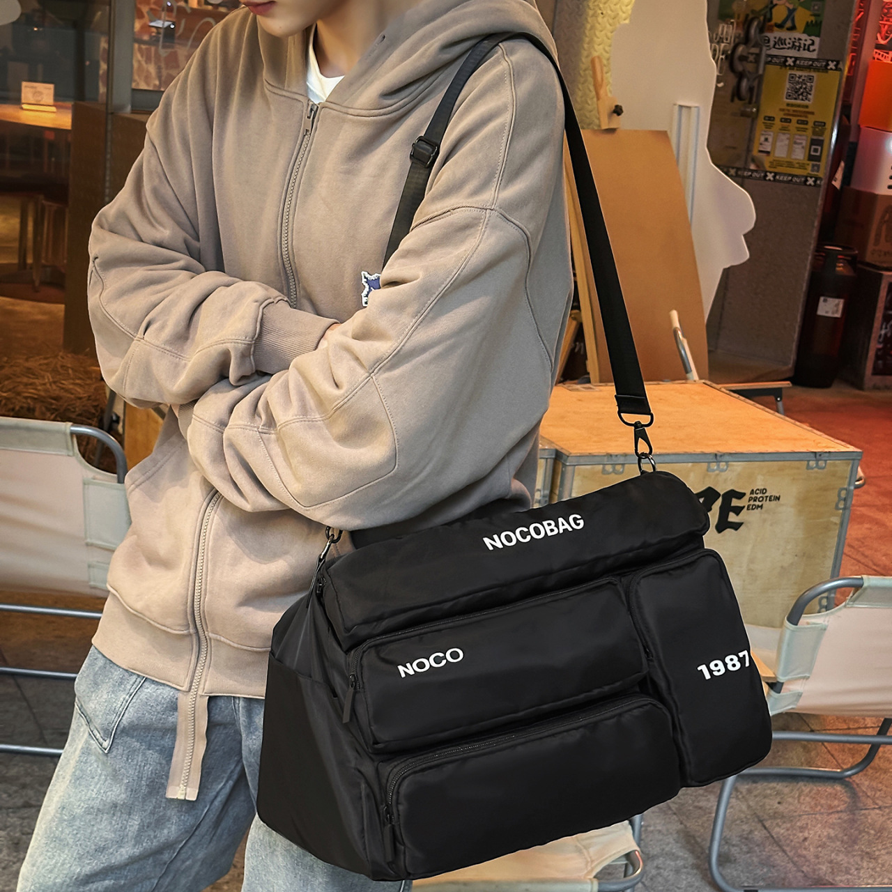 2025 nueva bolsa de equipaje de viaje de negocios para hombres mochila bolsa de viaje de moda bolsa de ocio de gran capacidad bolsa de fitness