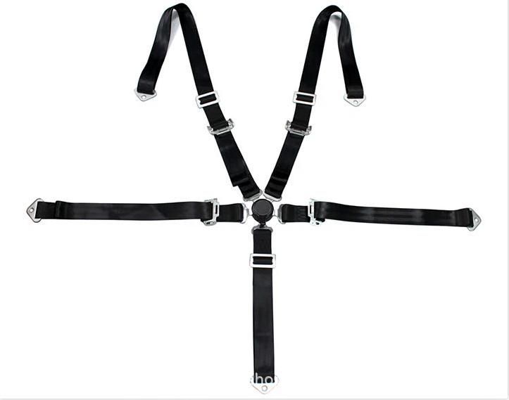 Five-point racing seat safety belt with quick-release mechanism, customizable