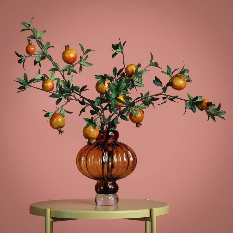 Nueva linterna china estilo hogar vasos de vidrio modelo moderno decoración de gabinete invitados