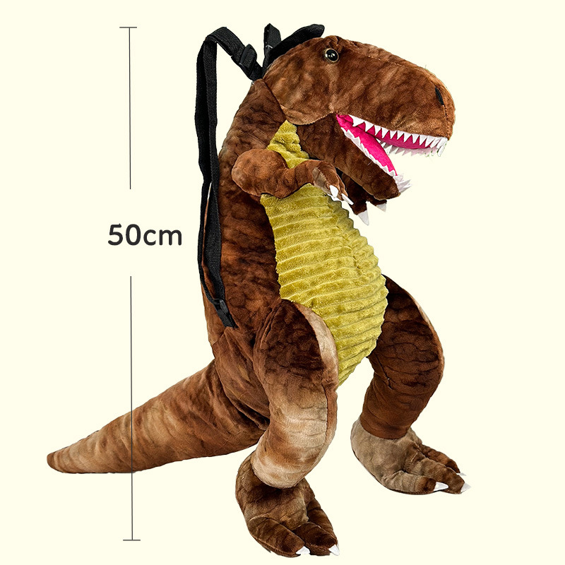 Peluche de dinosaurio explosivo transfronterizo, mochila Tyrannosaurus Rex, linda muñeca, regalo de cumpleaños, linda muñeca