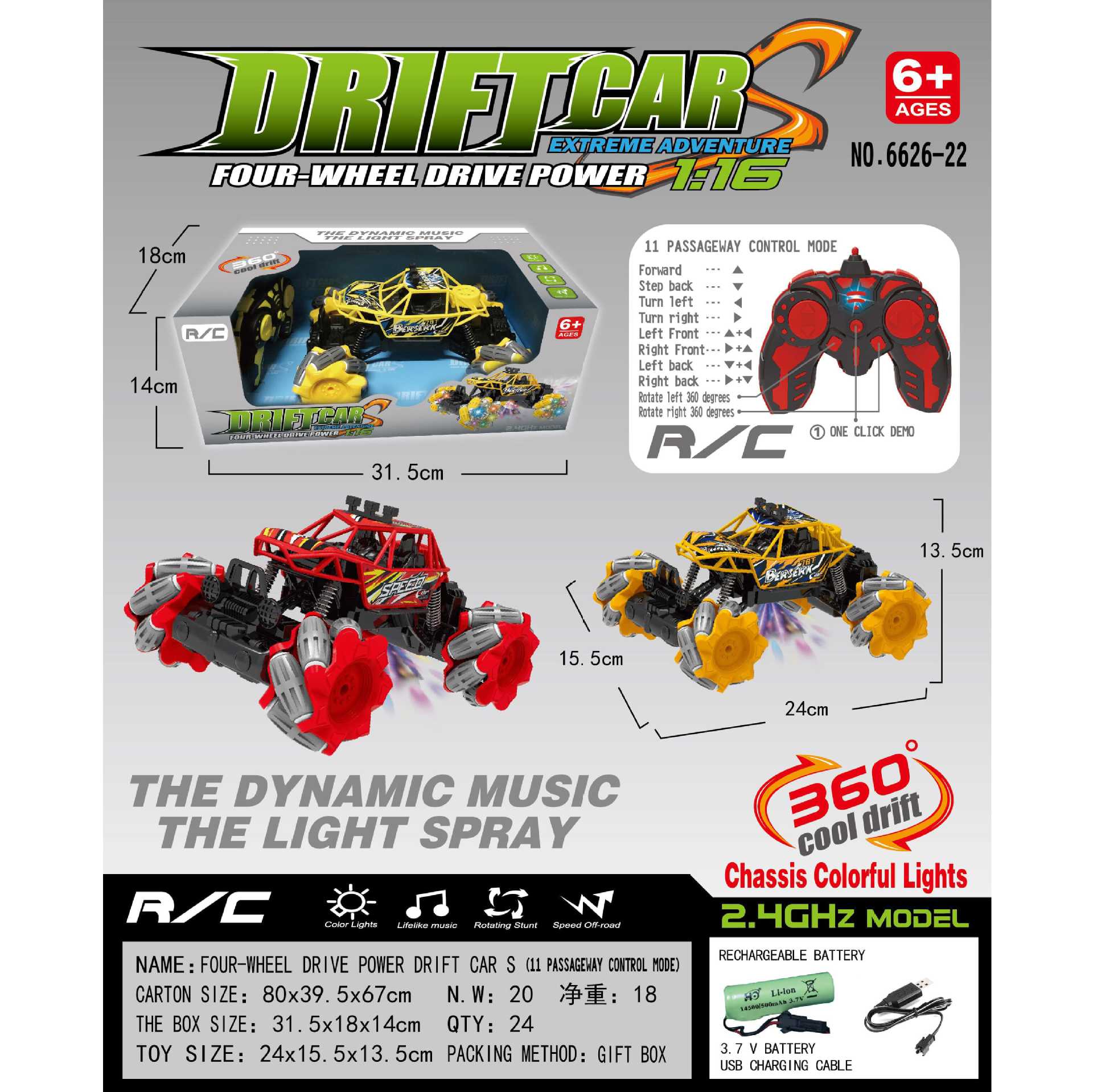 Coche de control remoto, coche de escalada todoterreno, coche de control remoto para niños transfronterizos, regalo para niños, carga para niños, juguetes del día de un niño