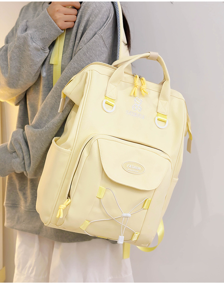 Kids Backpacks High Value Schoolbag Cream Cute Versatile Backpack Junior High School Student Schoolbag Female Dopamine Backpack_voghion.com