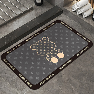 Diatom mud absorbent mat bathroom floor mat bathroom toilet door mat household door mat door mat