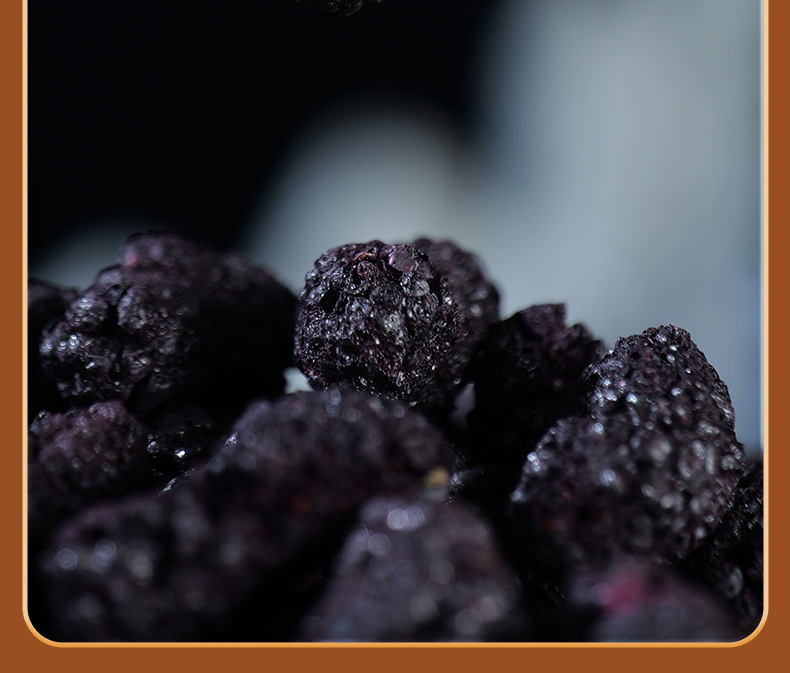 Freeze-Dried Mulberry Fruit 100g Sang Shen Zi Dried Black Mulberries Herbal Snack and Tea Ingredient quality and texture
