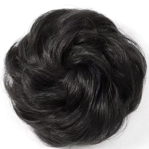 Hair accessories for women: braided long hair, curly hair ring, flower bud head, fluffy hair, real hair claw clips, ballerina hair style, fake hair bundles