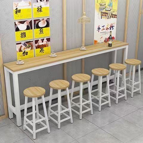 Bar Table, Home Wall-Mounted High Table, Milk Tea Shop Table and Chair Combination, Long Table, Wall-Mounted Balcony, Living Room Bar Table