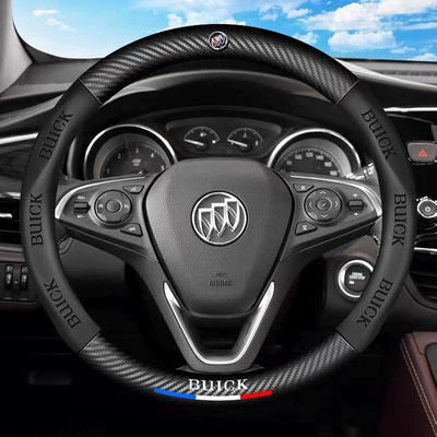 Steering wheel cover — logo leather steering wheel cover - buick-round