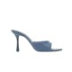 2024 Summer New Back Air Shallow Mouth Single Shoes Women's Thin Heel High Heels Women's One Belt Denim Sandals Women's Shoes