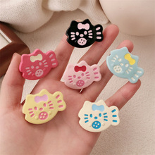 可爱小鱼小猫发夹女卡通甜美蝴蝶结侧边碎发刘海夹百搭发夹头饰