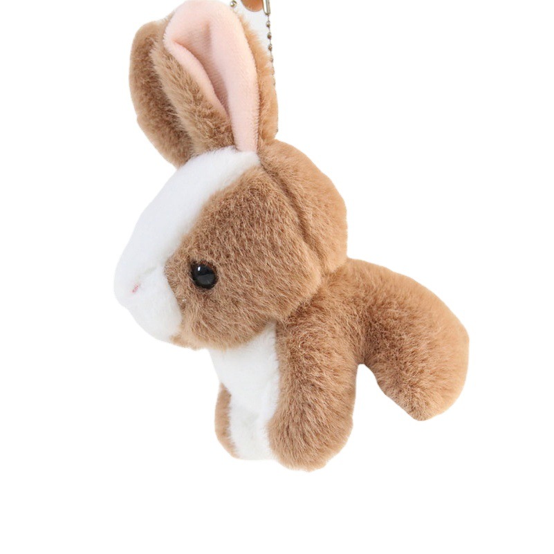INS simulación conejito felpa colgante lindo conejito muñeca llavero muñeca mochila adornos regalo para las mujeres