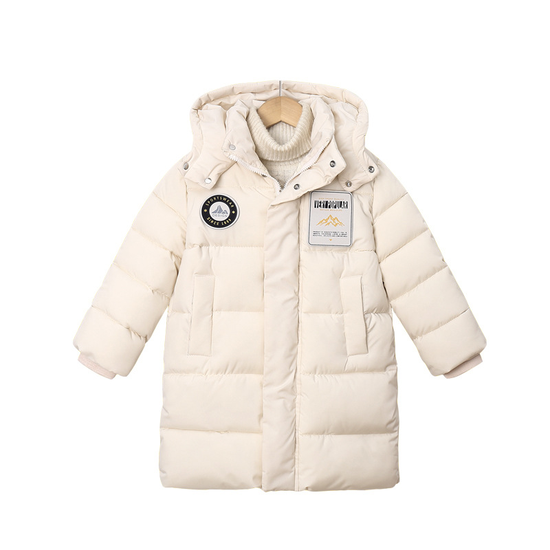 869 Chaqueta acolchada de algodón para niños y niñas, de comercio exterior transfronterizo, abrigo de algodón grueso de longitud media y larga, ropa infantil, uniforme escolar, abrigo cálido de algodón.