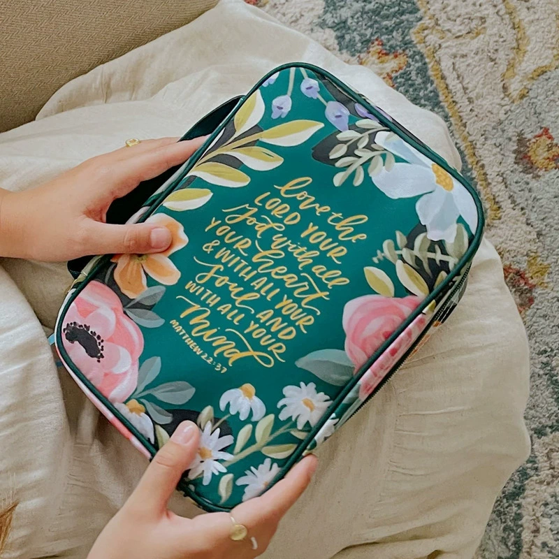 Новый стиль трансграничный летний цветок бабочка принт дамы священная сумка полиэстер водонепроницаемый ручная ручка легкое использование сумка Тот