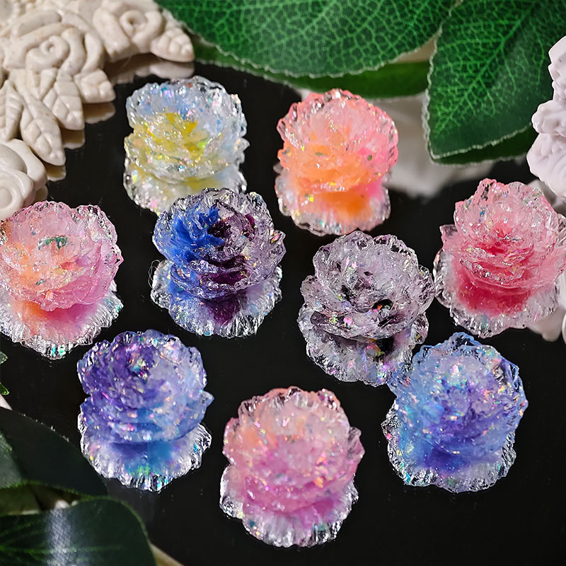23mm Cloud Brocade Two-Color Peony Nail Art Jewelry Handmade DIY Mobile Phone Case Cream Glue Hairpin Headband Decoration Batch 23mm Cloud Brocade Two-Color Peony Nail Art Jewelry Handmade DIY Mobile Phone Case Cream Glue Hairpin Headband Decoration Batch
