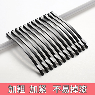 Black word hair clip female thickened and stepped up the long hair clip side side hair clip, the headdress bangs fragmented hair card