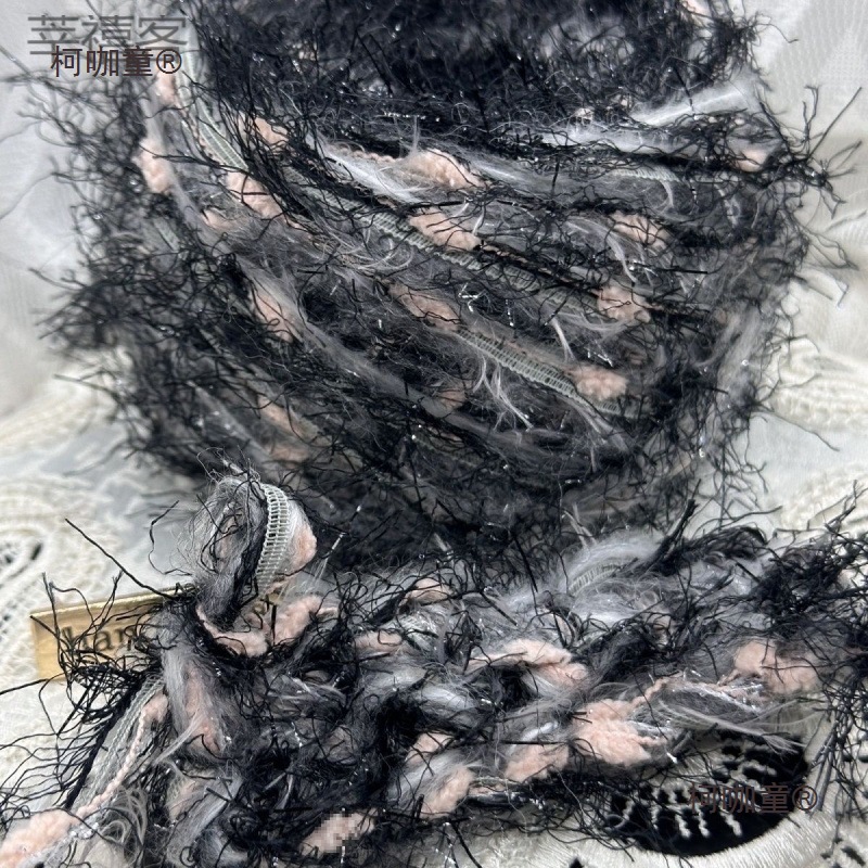 花漾手混线 荒野玫瑰 diy手工混线卡套手绳包包围巾钩织材麦太保