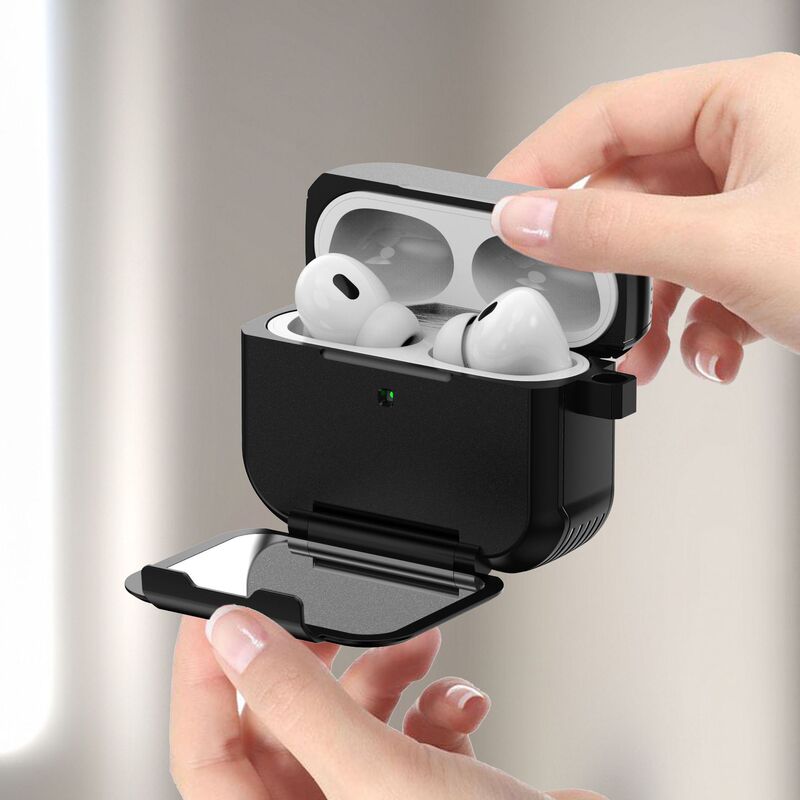 Suitable for AirPods Pro3 Apple Bluetooth Earphone Case Foldable Stand with Mirror Creative Anti-Fall 3Rd Generation Cross-Border