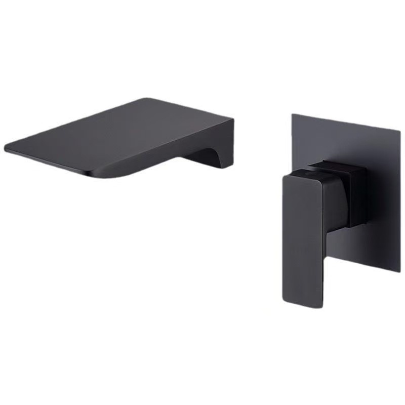 Grifo Mezclador Empotrado para Lavabo de Cobre, Empotrado en Pared, para Lavabo y Bañera