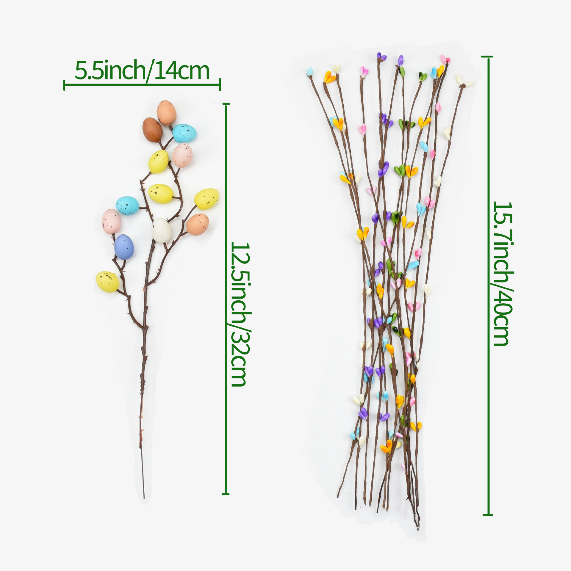부활절 달걀 + 알록달록한 국수 세트
