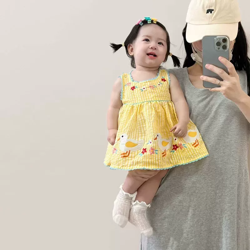 【定制】宝宝裙子夏装女童包屁裙女宝夏季婴儿衣服洋气吊带裙女孩
