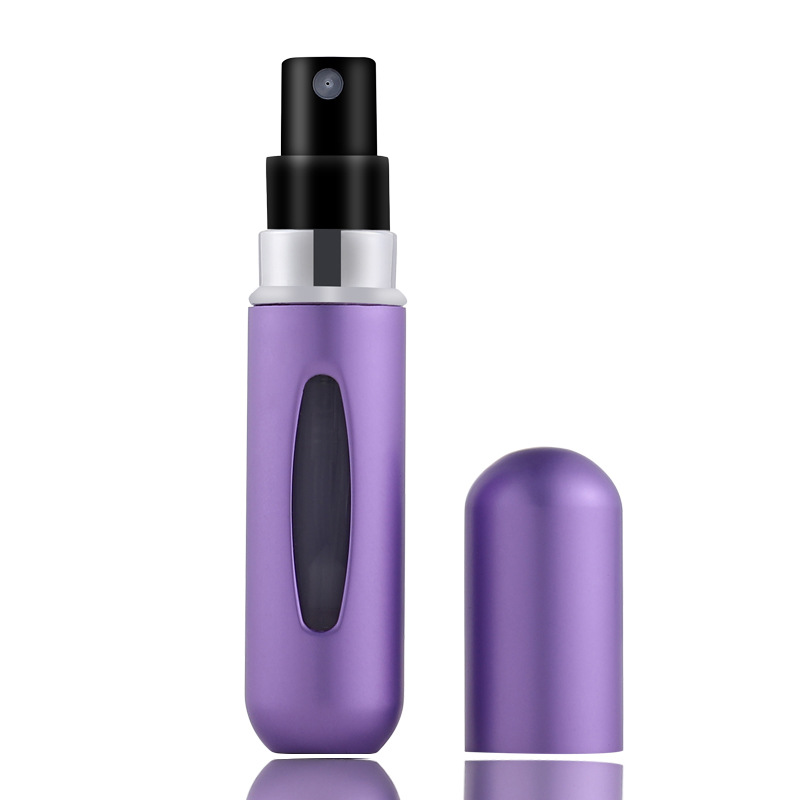 8ml de perfume sub-botella de llenado inferior redonda botella de spray de lápiz labial portátil de viaje Ciclo de alta gama
