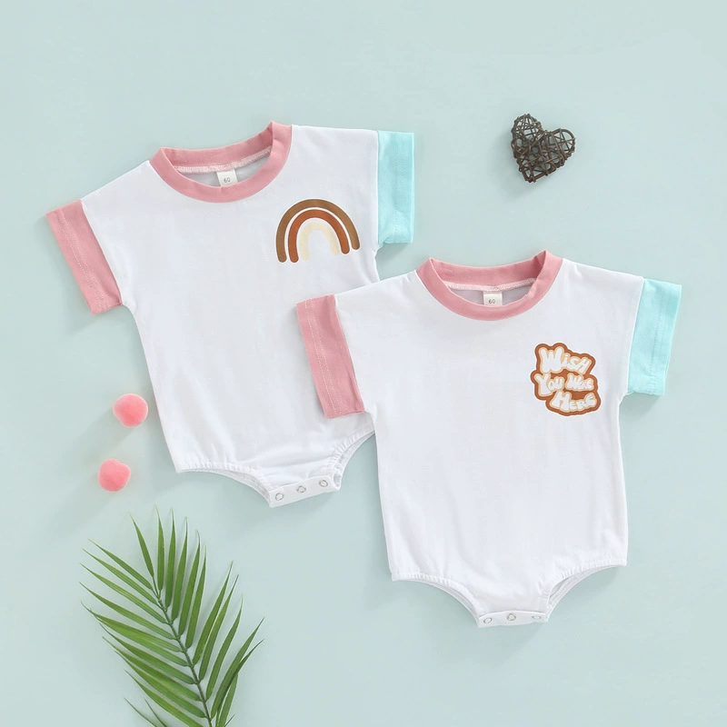 () детский летний радужный боди-носитель для мужчин и женщин, Aliexpress, с коротким рукавом