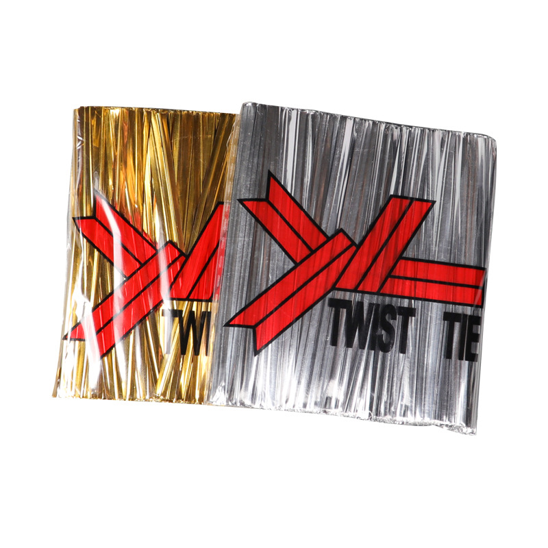 Cinta cinta color regalo cinta tira comida lollipop embalaje sellado cinta oro plata cinta