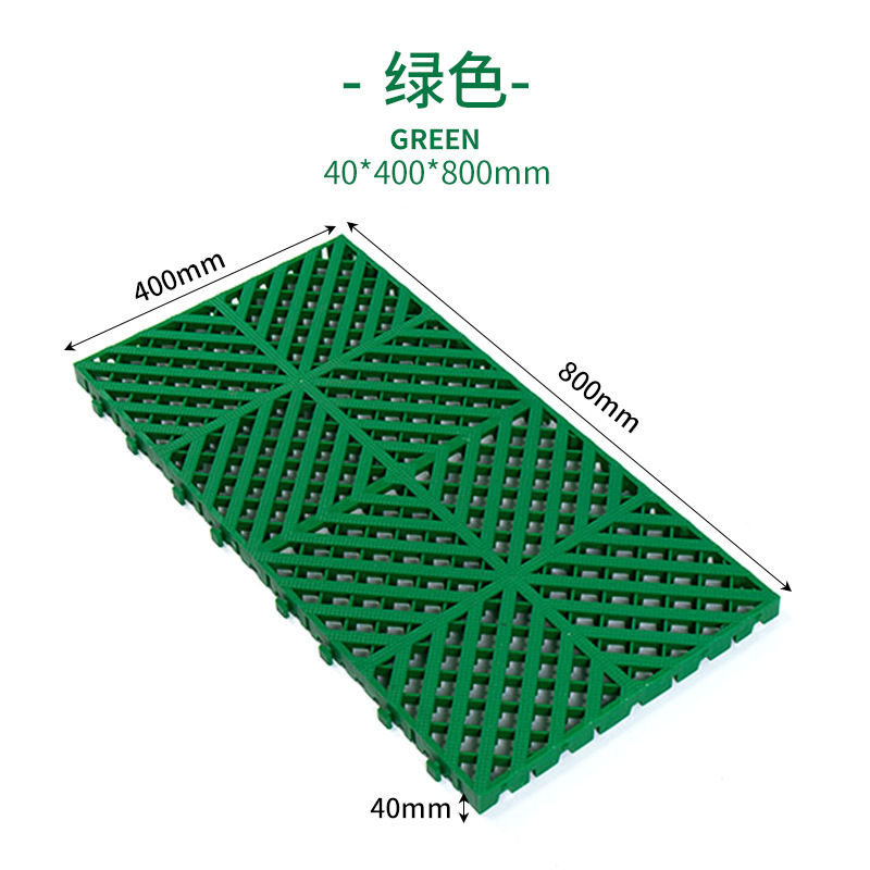4 cm de lavado de automóviles grueso rejilla de plástico tienda de belleza de automóviles alfombra de drenaje sin ranura drenaje rejilla de suelo
