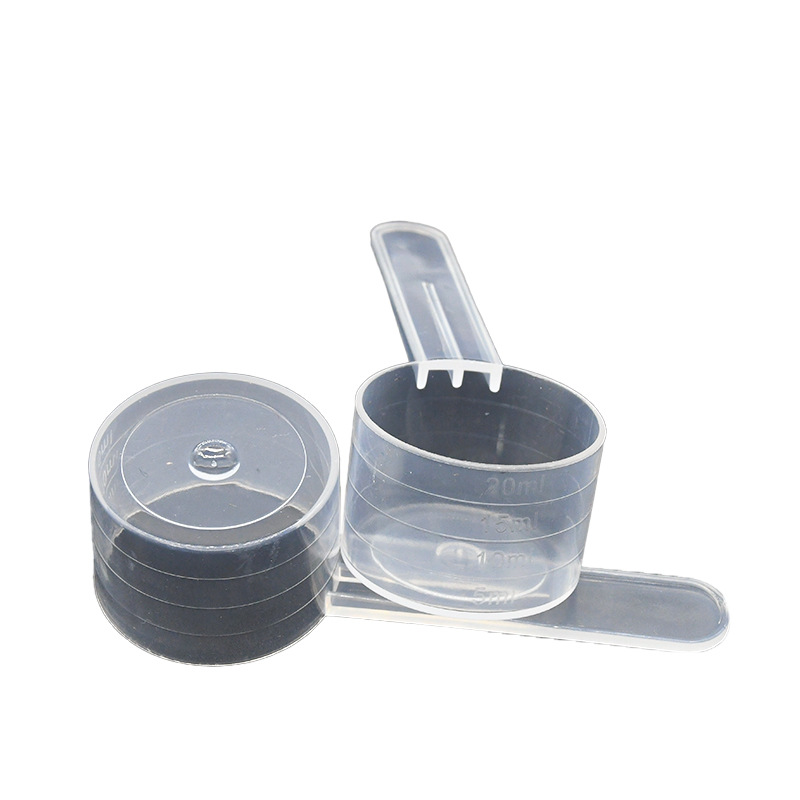 Measuring spoon Flat bottom plastic laundry detergent spoon salt with ml scale kitchen baking spoon