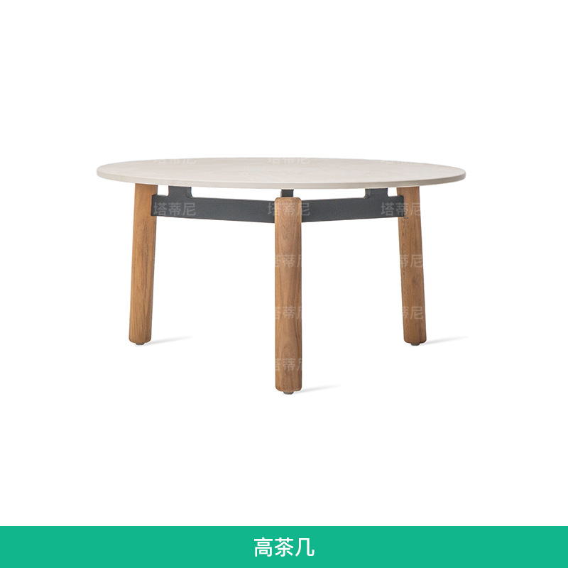 Sofá de madera maciza para exteriores, para patio, jardín, hotel, villa, ocio al aire libre, teca anticorrosión, muebles resistentes al agua y a la intemperie.