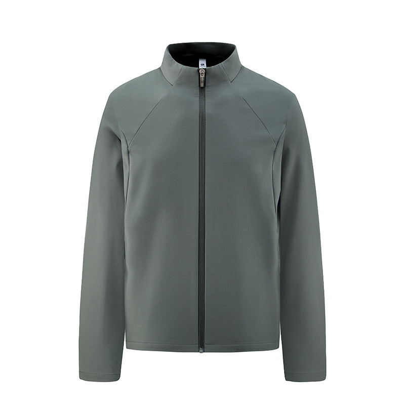 Autumn and Winter Lightweight Stand-Up Collar Jackets for Men and Women, Breathable and Wear-Resistant Classy Work Clothes, Cardigan Soft Shell Jackets with Printed Logos