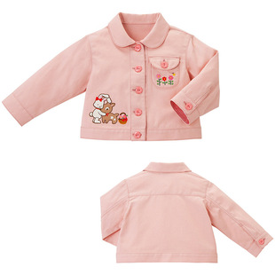 Children's Clothing Spring and Autumn New Girls Cartoon Bunny Giraffe Flower Embroidered Jacket Cardigan Dropshipping