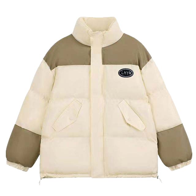 Jacket de algodón de pluma para mujeres invierno 2025 nuevo diseño suelto sensación de empalme Oxford engrosado abrigo de algodón in image 5