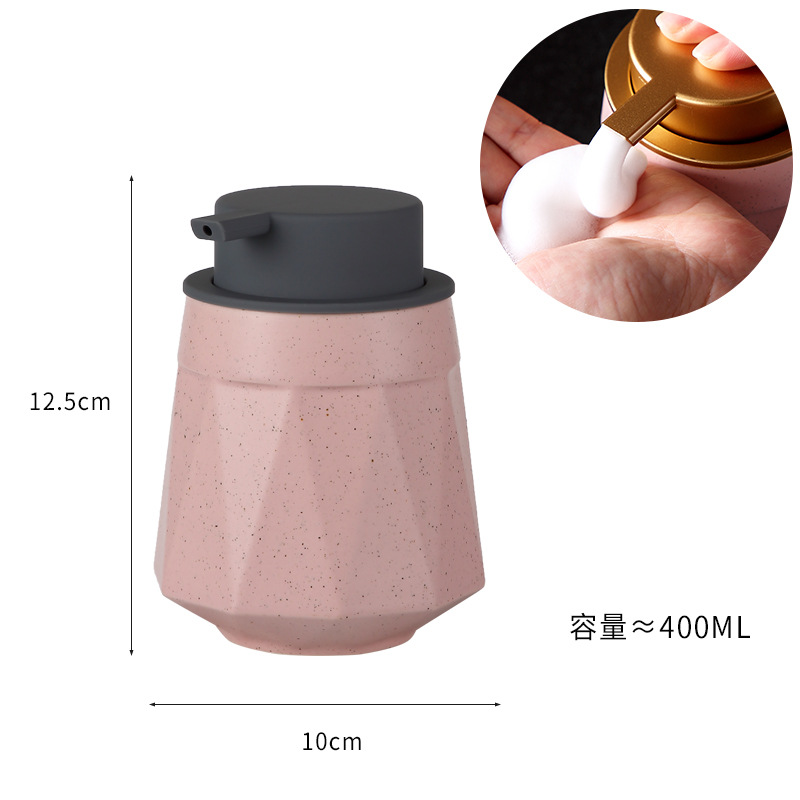 Nórdico Baño de cerámica mano desinfectante champú desinfectante sub-botella gel ducha Hotel mousse espuma prensa botella