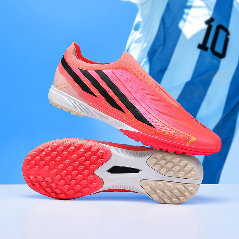Zapatillas de Fútbol Tejidas de Corte Bajo AG TF de Sintético y TPU, Transpirables, para Césped Artificial