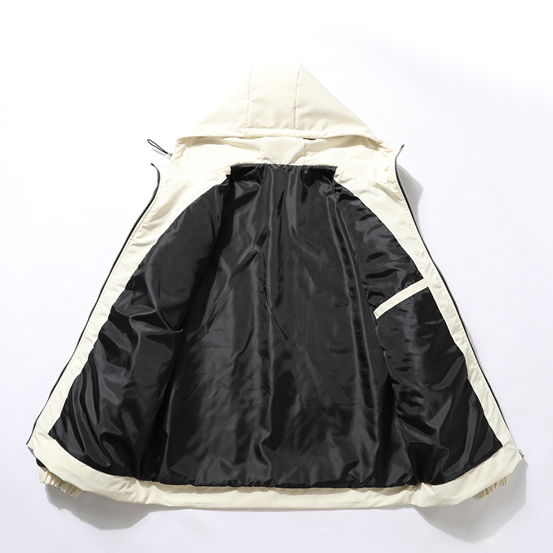 Men's Clothing plus size winter jacket for men thickened men's cotton coat with hood polar fleece lamb fleece_voghion.com