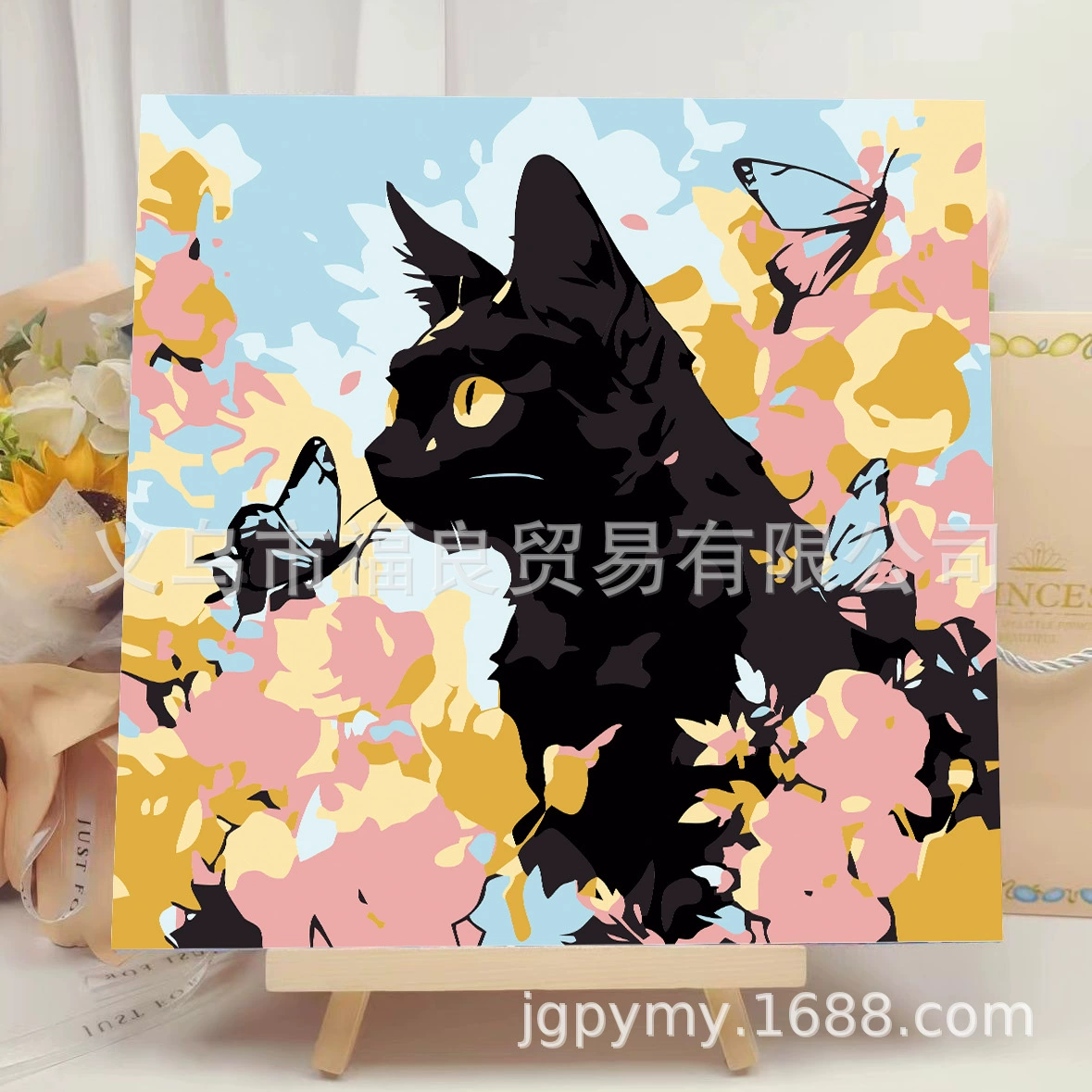 Набор алмазной мозаики DIY 30×30 см, деревянная рама, стразы и инструменты для выкладки