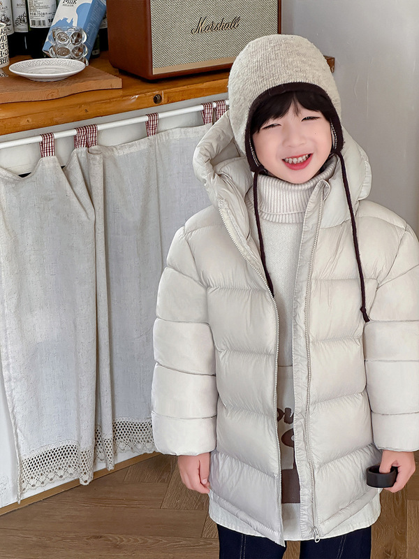 儿童羽绒服轻薄款韩版糖果色2025秋冬新款男女童中大童加厚外套潮|undefined
